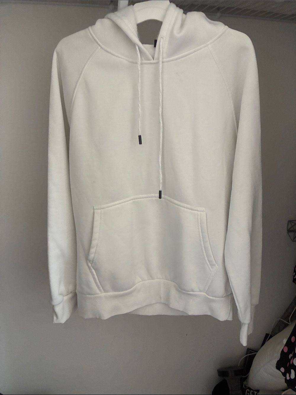 Classic White Men's Hoodie Sweatshirt